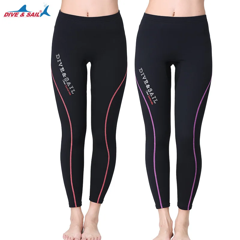 Wetsuit Pants Women Swim Tights 1.5mm  2mm Neoprene High Waisted Leggings Keep Warm for Surfing Diving Snorkeling XS-3XL