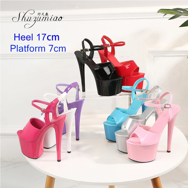 Brand New Sexy Strippers Dance Shoes Women Catwalk Show Sandals 13 15 17 CM High Heels Platform Girls Shoe Party Club Drop Sales