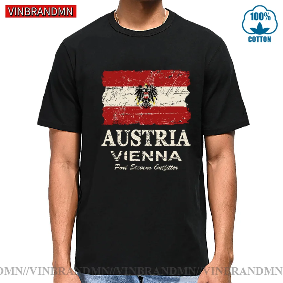 Vintage Look AUSTRIA Flag t shirt free custom made black white logo printed clothing aut country t-shirt german nation flag tops