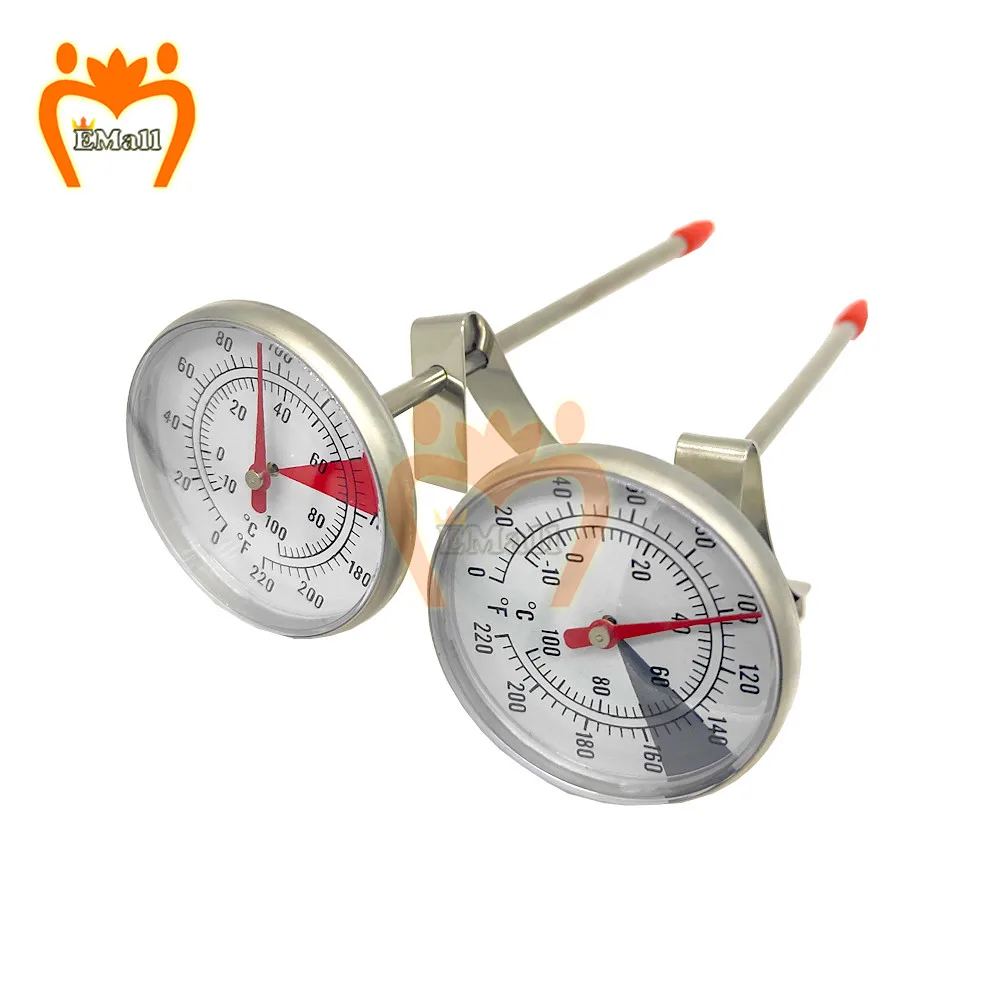 Termometro per caffè al latte da cucina in acciaio inossidabile 0-100 ℃/0-220 ° f carne acqua cibo BBQ sonda forno termometri Test