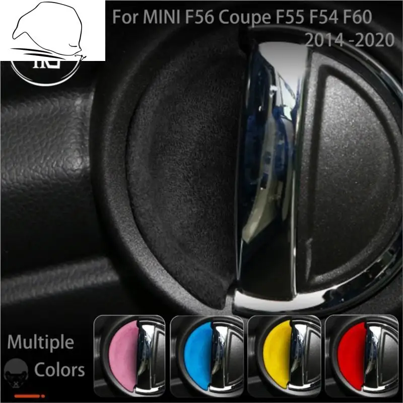 

For Mini Cooper Hatch F56 3 doors F55 F54 F60 5 door 2014-2020 Door Bowl Trim Door Slot Suede Turn Fur ABS Cover Car Moulding