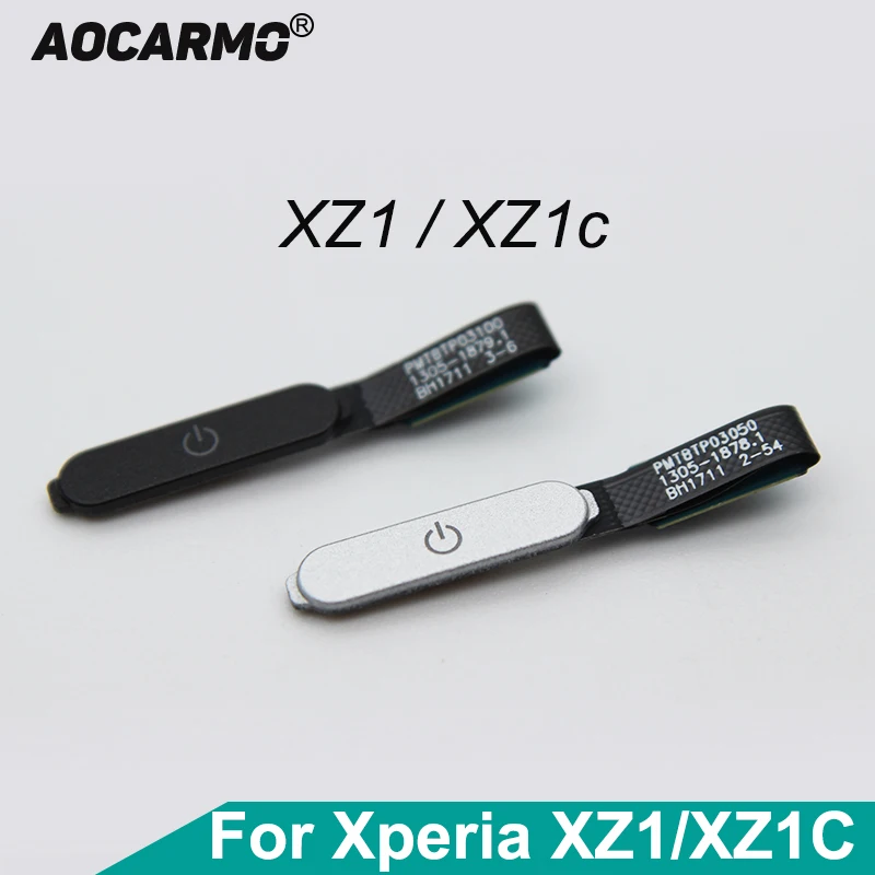 Przycisk włączania/wyłączania Aocarmo, przycisk odcisku palca, taśma Flex Touch ID do Sony Xperia XZ1 / XZ1C Compact G8341/42 G8441/42