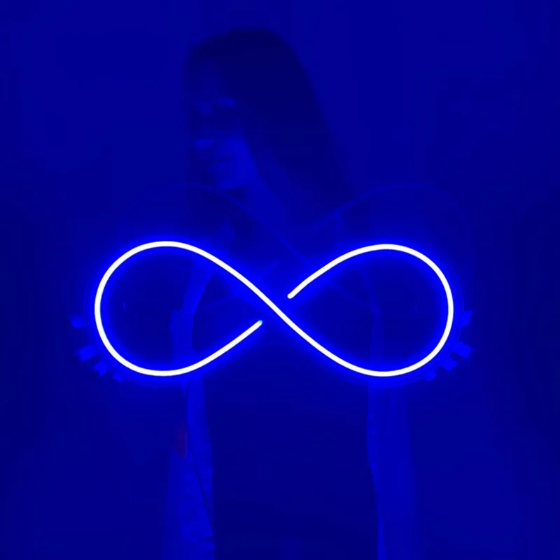 Infinity Neon Sign Custom Neon Sign, Bedroom Decoration Neon Signs, Led Neon Light, Neon Wall Sign Decor, Interior Room Deccor