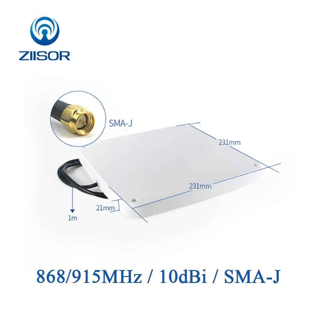 Imagem -03 - Antena Direcional Rfid para Comunicação Antena de Painel Uhf Antenas Macho Sma Wifi Tx900 915mhz 868 Mhz 900m n Fêmea