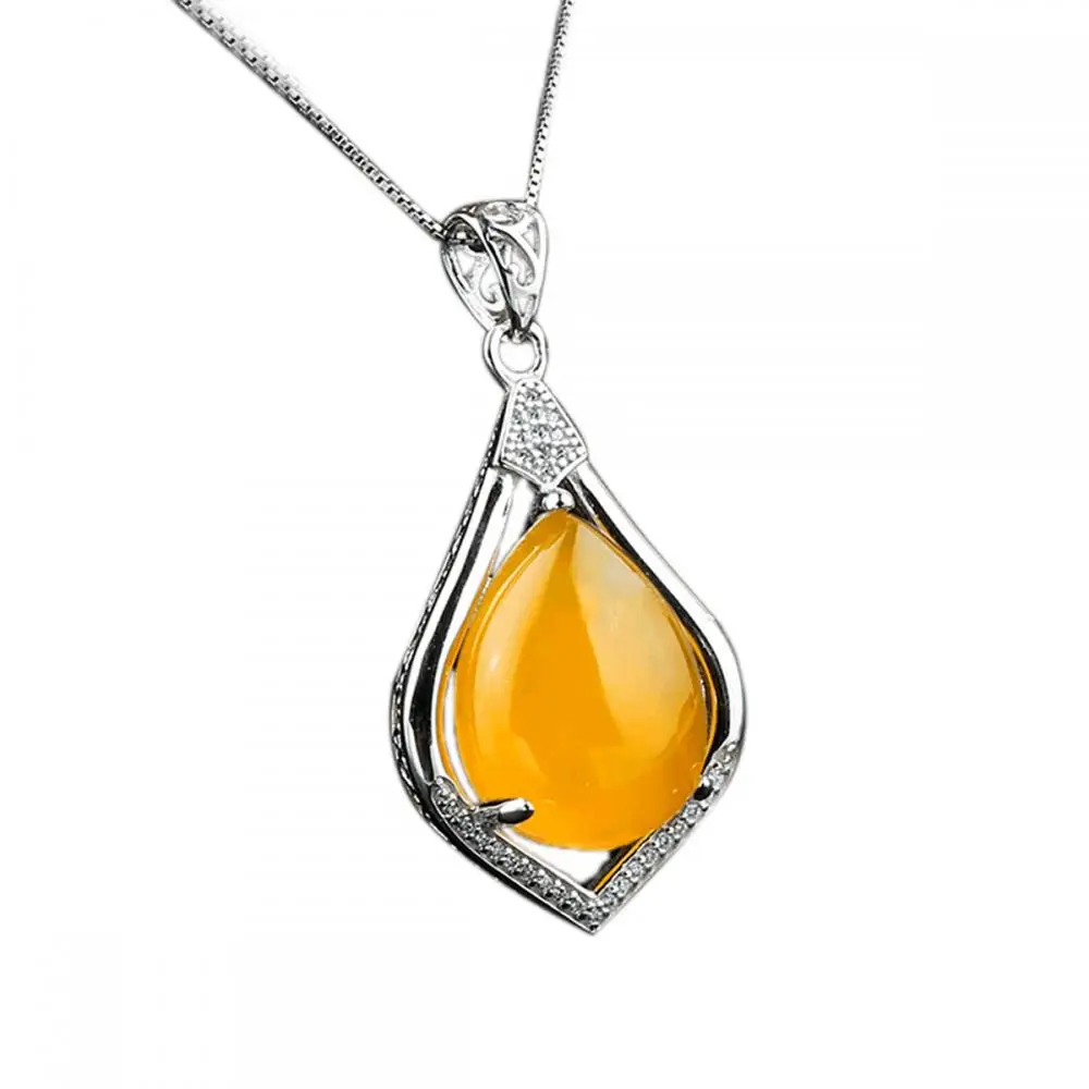 Solid 925 Sterling Silver Semi Mount Pendant for 10X14/12X16/13X18mm Teardrop Cabochon Setting Pendants Handmade Jewelry Making