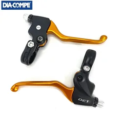 Bike V Brake Lever 22.2mm Folding Bike City Bicycle Mountain Bike Brake Levers Universal C-Caliper Roller Brake Handle DIA-COMPE