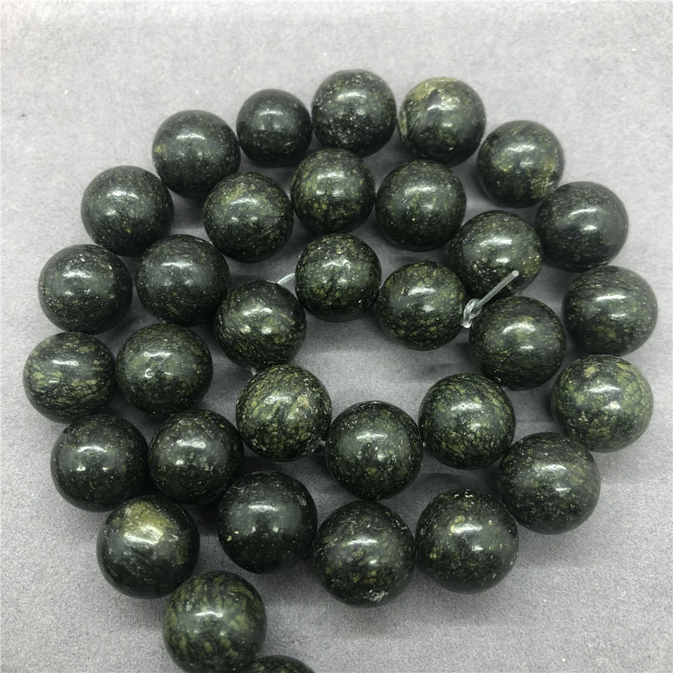 Russian Serpentine Beads 4-12mm Round Natural Loose Stone Diy for Bracelet