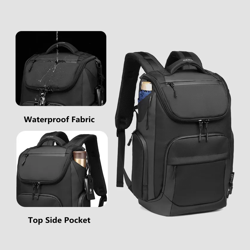 OZUKO Multifunction Men Backpack Large Capacity Waterproof Backpacks 15.6\