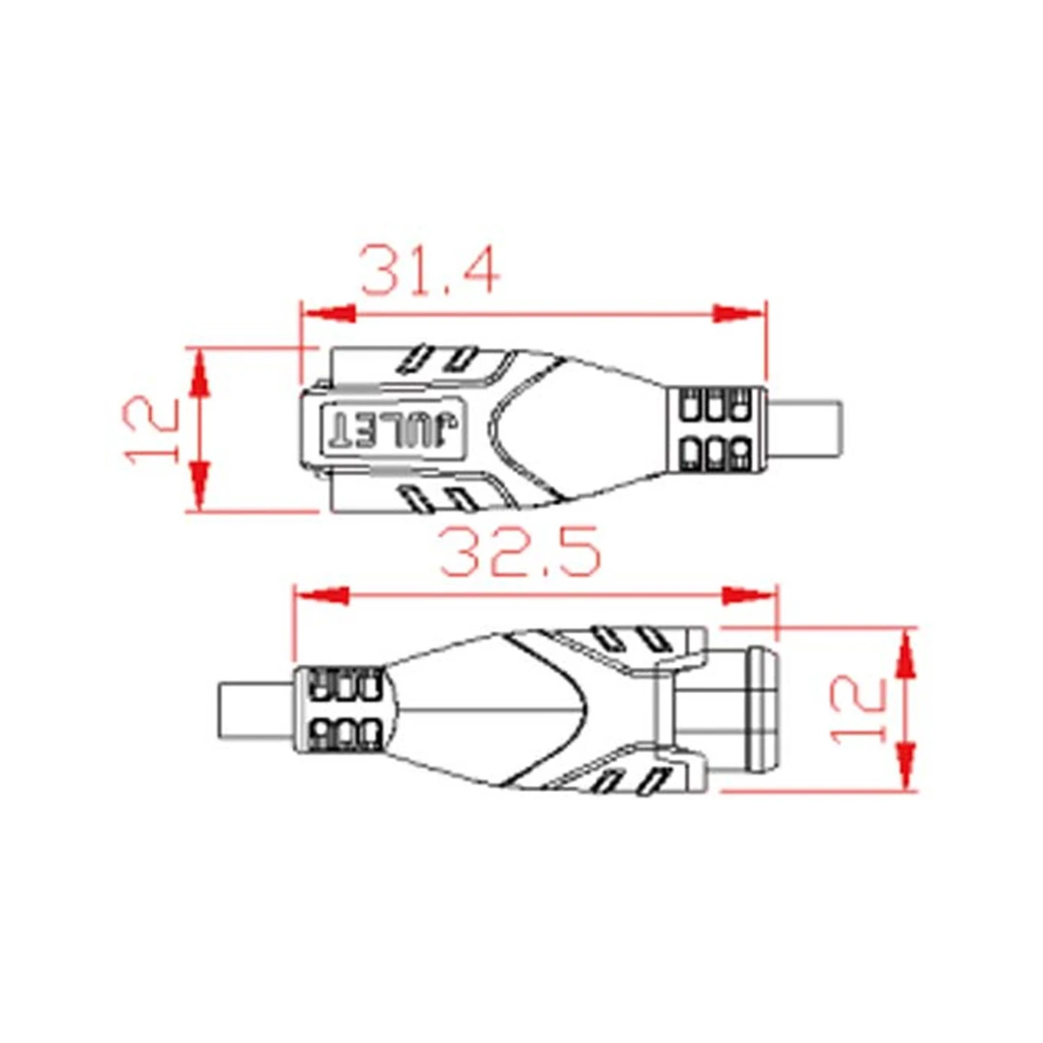 EJOYQI Julet 2 3 4 5 6 Pin Flat Mini Waterproof Connector Extension Cable for Electrical Bicycle Parts