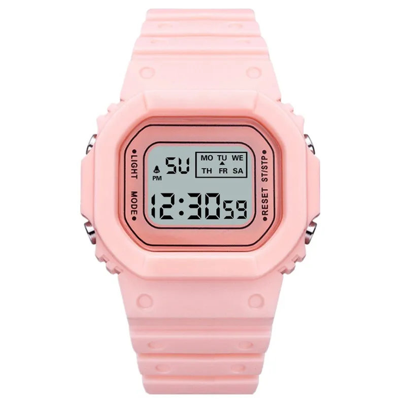 Fashion Women's Sport Watch Women Silicone LED Digital Watches Ladies Girls Electronic Luminous Wristwatch Clock Reloj Mujer