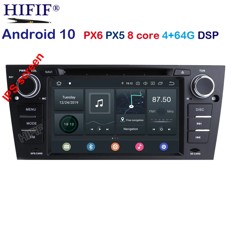 Android 10 for BMW E90 E91 E92 E93 M3 Stereo Head Unit Car GPS Sat Nav Radio BT Mirror Link OBD2 DVR RDS DAB 4G WIFI DTV Canbus