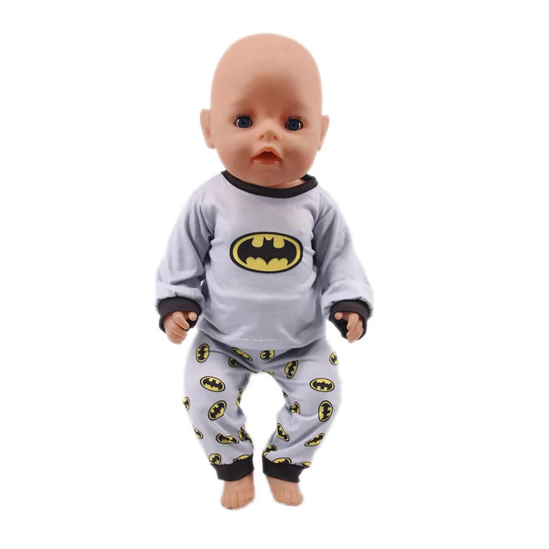 Butter Clothes Super ForeSeries Pyjamas, Reborn Baby, Logan Boy Action Figure Toy, 18 pouces, 43cm, 2 pièces par ensemble