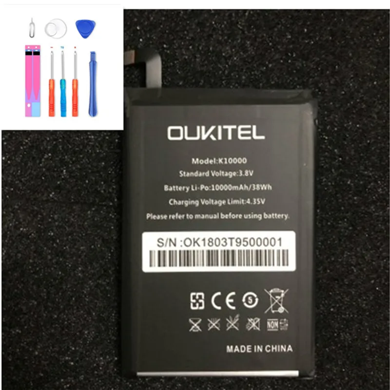 

Mobile phone battery for OUKITEL k10000 battery 10000mAh Long standby time High capacit for OUKITEL Mobile Accessories