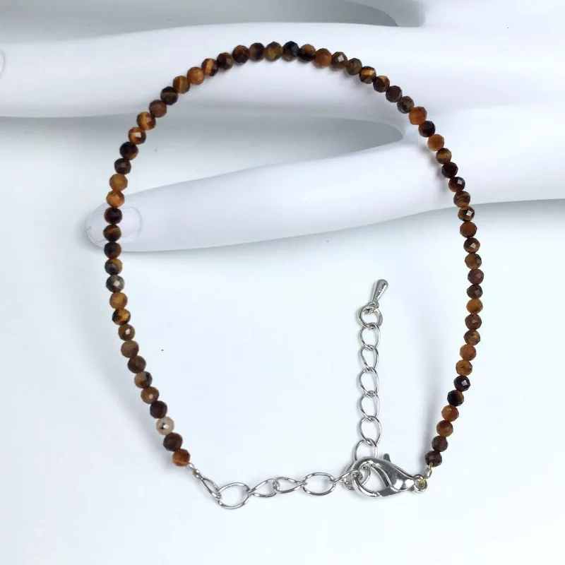 Naturstein Rosenquarz Amethyst 2/3/4mm Kleine Runde Steine Armband Mini-Armband Geeignet als Geschenk für Männer und Frauen – Detail 24