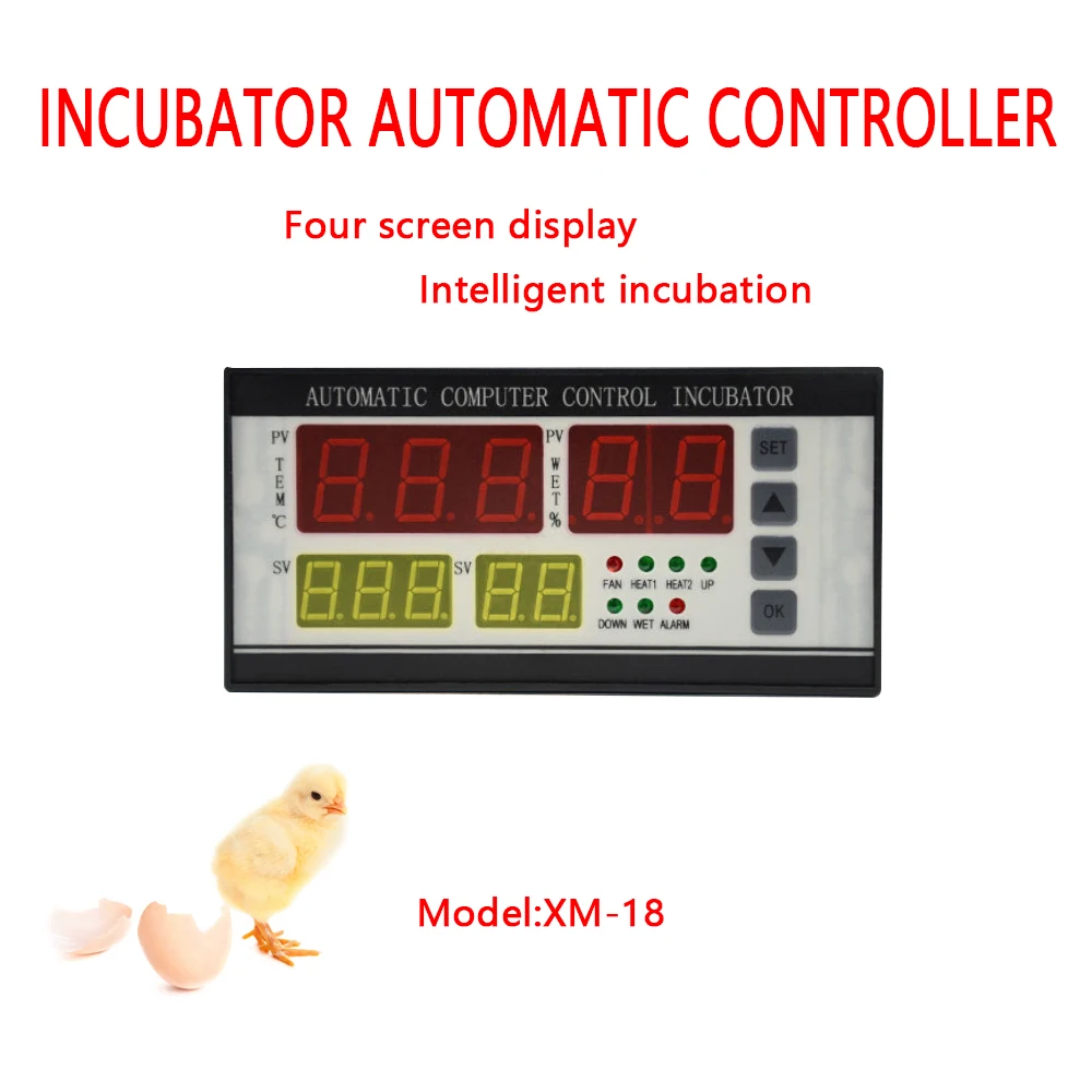 

110v/220v XM-18 incubator Controller thermostat Full automatic and multifunction egg incubator control system for RU house