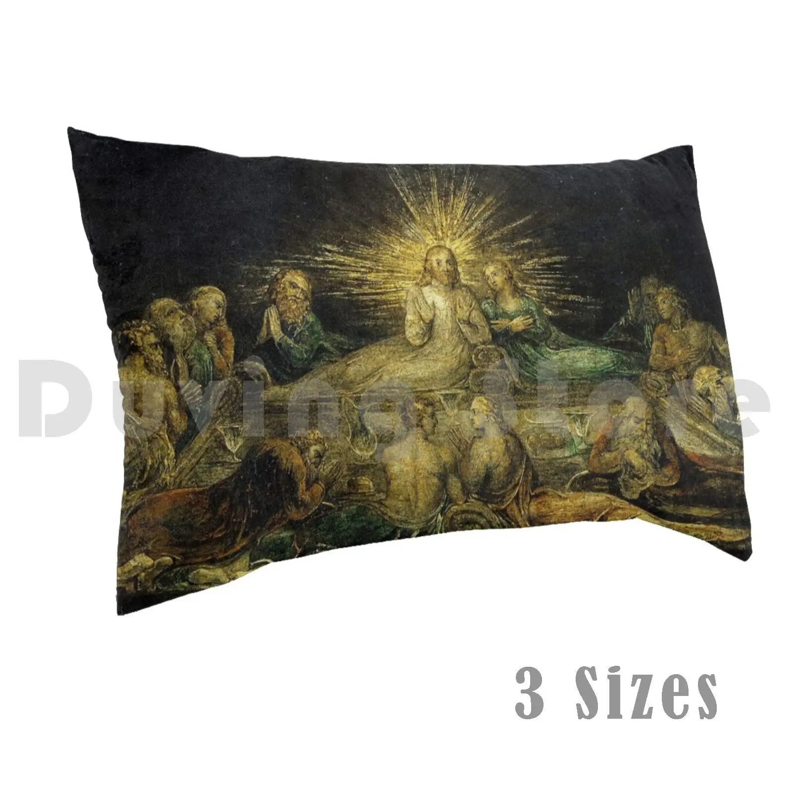 The Last Supper-William Blake Pillow Case Printed 50x75 Religious New Jesus Christ Apostles Meal Rays