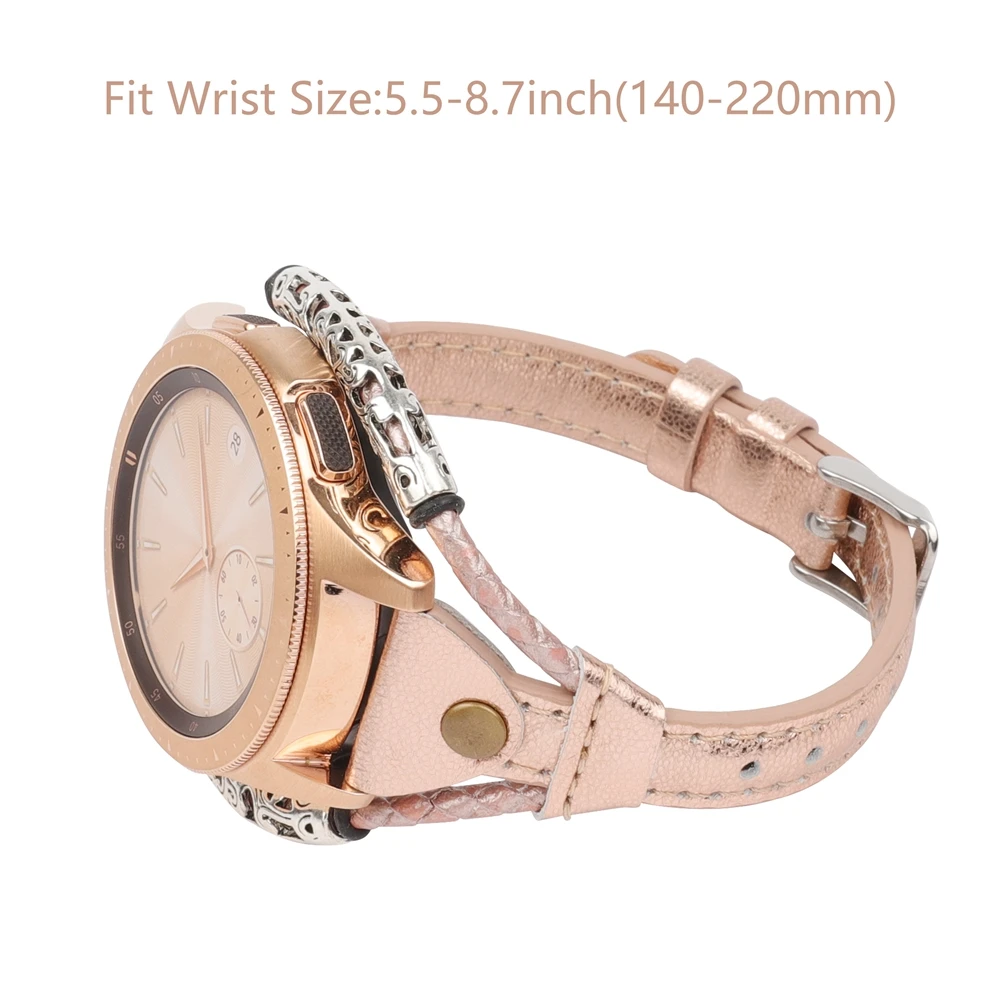 Toyouth-Correa de cuero para Samsung Galaxy Watch Active 2, correa de reloj inteligente clásica de 20mm para Samsung Galaxy Watch 4