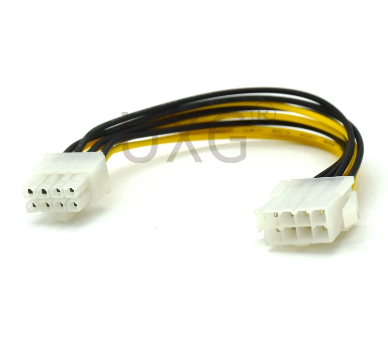 8Pin CPU Power Cable 8 Pin PCI-E to 8 Pin ATX EPS Male to Female PSU Motherboard Power Supply Extension Adapter Cable 20cm