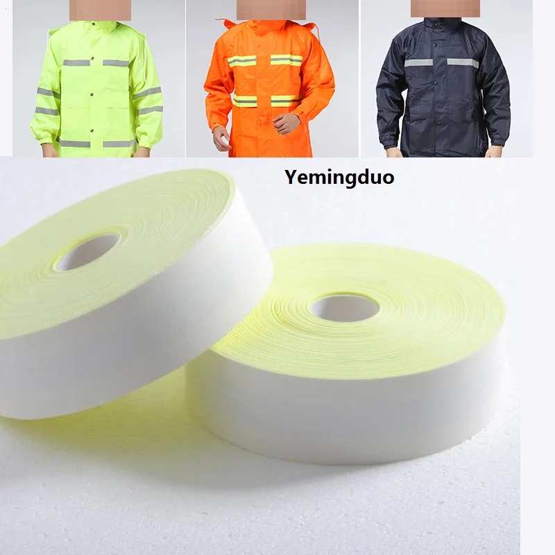 5cm Fireproof Cotton Flame Retardant Safety Fluorescent Warning Reflective Tape