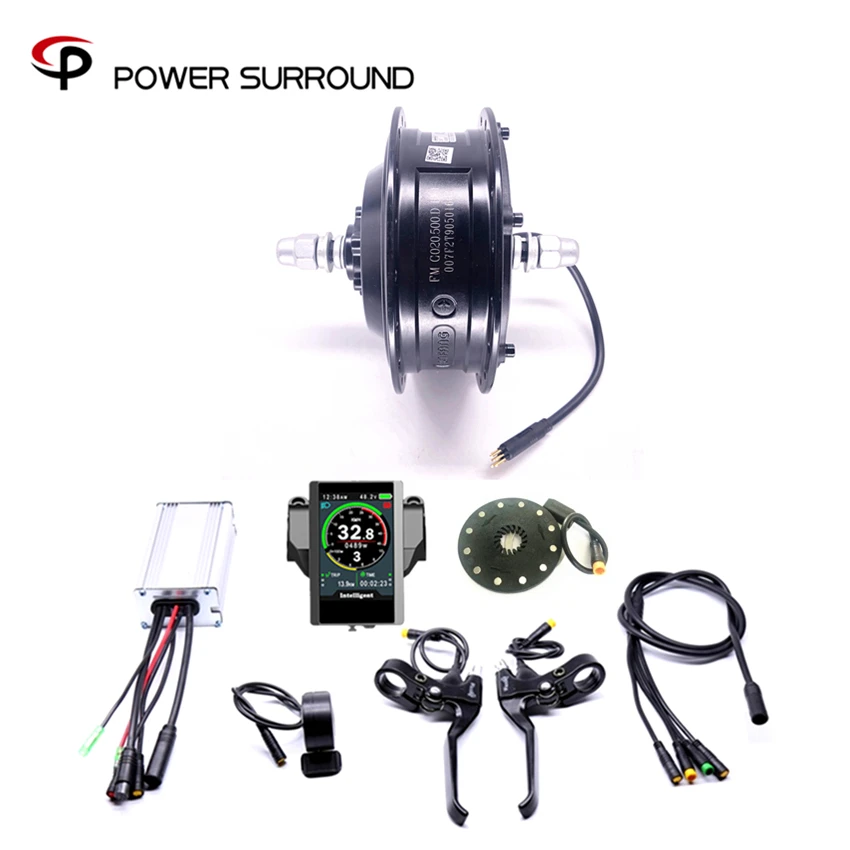 2020 Color display Waterproof 48v500w Bafang Front/rear Electric Bike Conversion Kit Brushless Hub Motor Wheel Ebike System