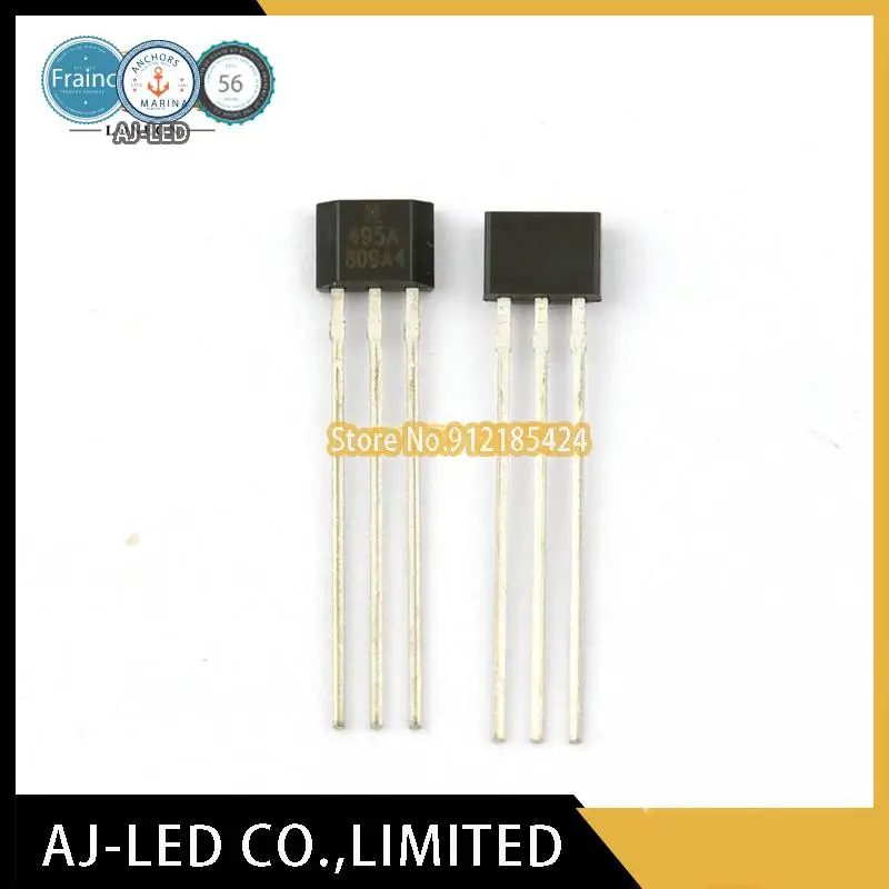 10pcs/lot SS495A Linear Hall sensor Mark: 95A for magnetic code reading metal detector