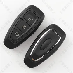 DAKATU 3 Button Smart Remote Key Shell with Insert Blade Replacement Refit Key Shell for Ford Mondeo Fiesta Focus Titanium C-Max