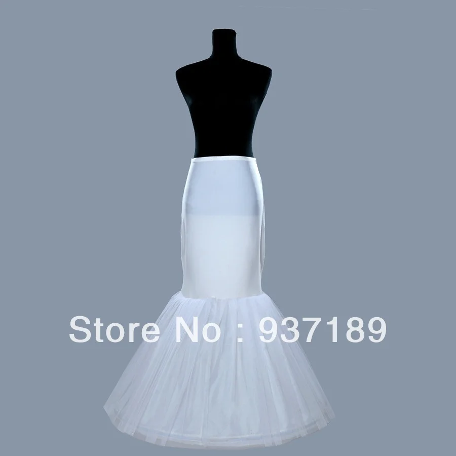 NIXUANYUAN Hot Sale Mermaid Petticoat 1 Hoop Bone Elastic Crinoline Trumpet Hot Sale Wedding Accessories