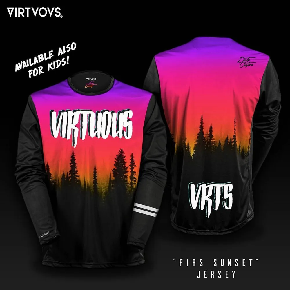 Virtuous Vrts Mtb Motocross Jersey Bicycle Bmx Mountain Downhill Bike Long Sleeve Enduro Racing Shirts Cycling Jerseys Dh 2022