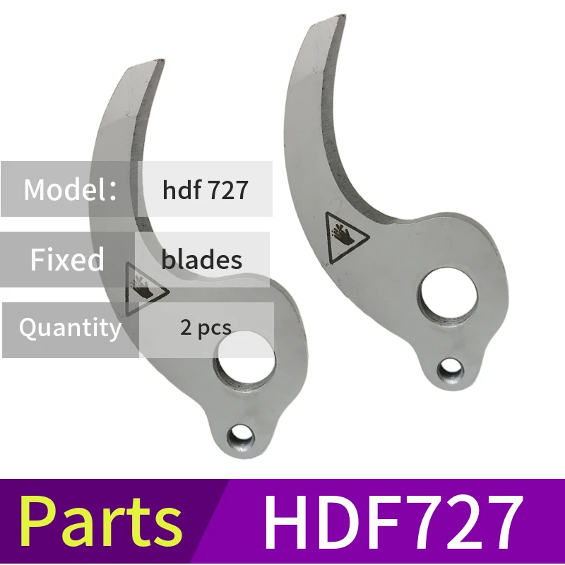 HDF727 Electric Pruning Shears Parts Movable Complete Fixed Blades And Screws