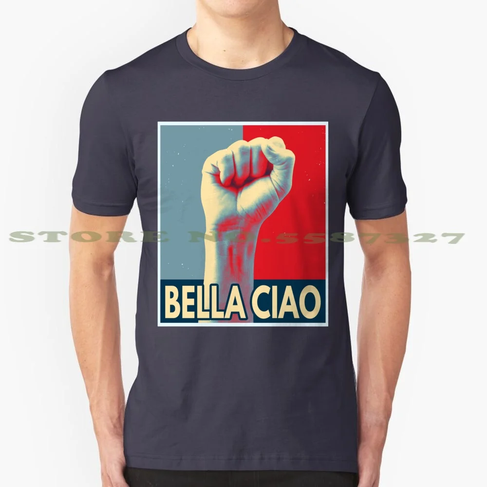 Женская футболка Bella Hello (вирусная цитата-винтажный Ретро Знаковый дизайн постера-протестовый гимн) 100% хлопок