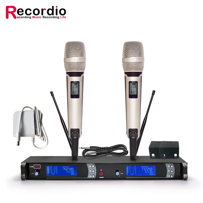 GAW-9000 Top selling in Green Audio microfono wireless professional UHF wireless microphone For Kareoke