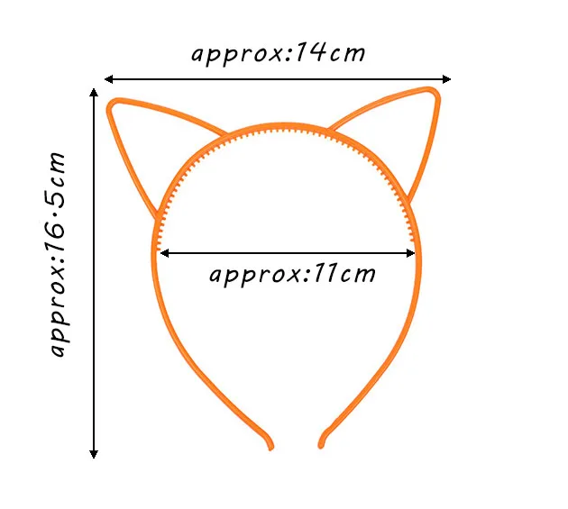 14 Buah Baru Indah Dihiasi dan Tahan Lama Non-slip Anak-anak Kucing Telinga Ikat Rambut Pesta Liburan Kartun Ikat Kepala Aksesoris Rambut