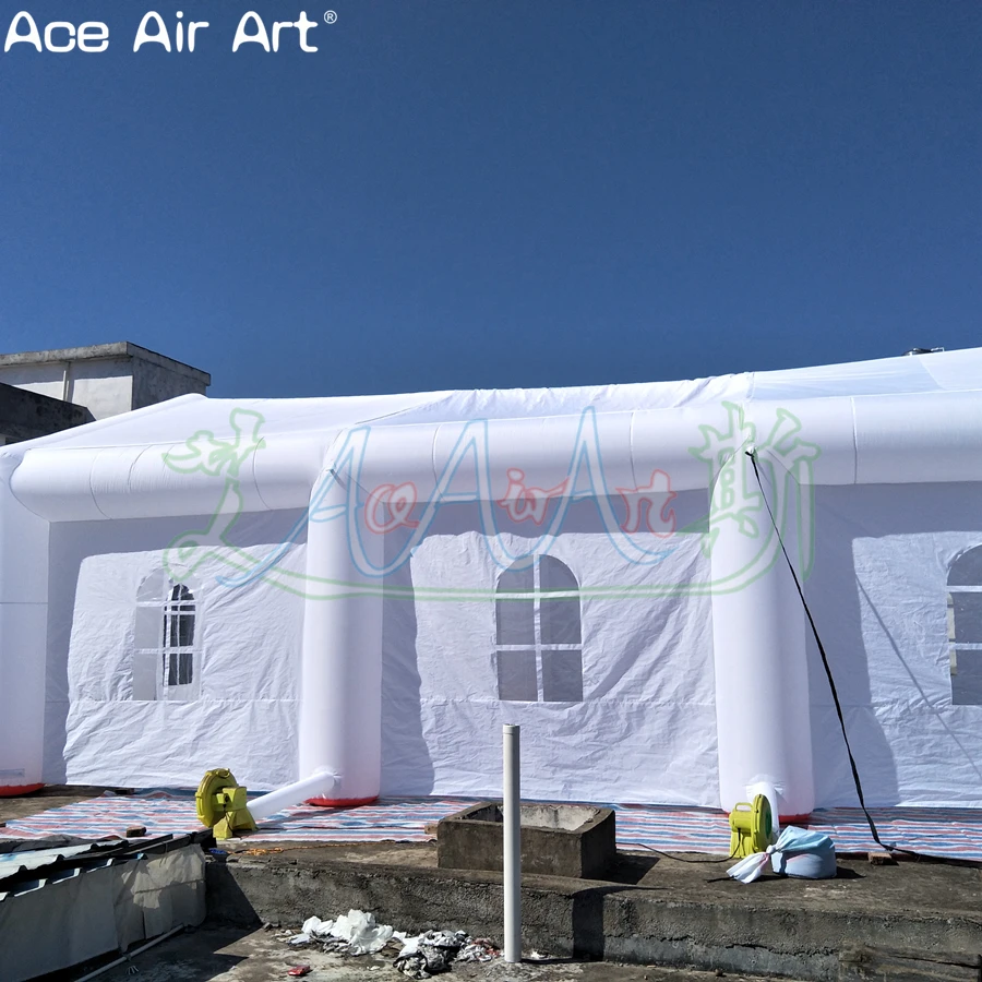 2022 Wholesale White Tentage Inflatable Tent With Air Blower For Outdoor Activities/Exhibition/Trade Show Made By Ace Air Art