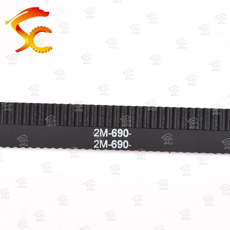 

10pcs 2GT-690-6/10mm belt closed loop rubber 2GT-690-6/10mm timing belt Teeth 345 Length 690mm width 10/6mm for 3D printer