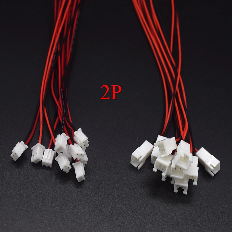 10Pair Micro JST XH 2.54 2P 3P 4P 5P 6PIN Male Female Plug Connector 2.54mm Pitch With Wire Cable 200mm Battery Charging Cable