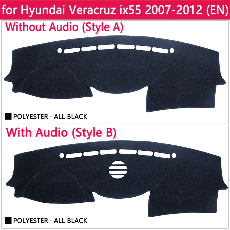 for Hyundai Veracruz Ix55 2007 2008 2009 2010 2011 2012 Anti-Slip Mat Dashboard Cover Pad Sunshade Dashmat Car Accessories Rug