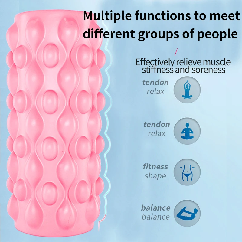 요가 폼 마사지 롤러, 체육관 근육 등 및 목 마사지기, 피트니스 롤 필라테스 벽돌 쿠션, 발 베개 휠 스포츠, 32 cm, 45cm