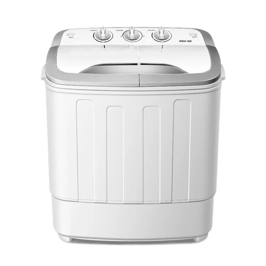 5kg doppia canna semiautomatica piccola lavatrice rondella domestica controllo meccanico rondella multifunzione a botte domestica