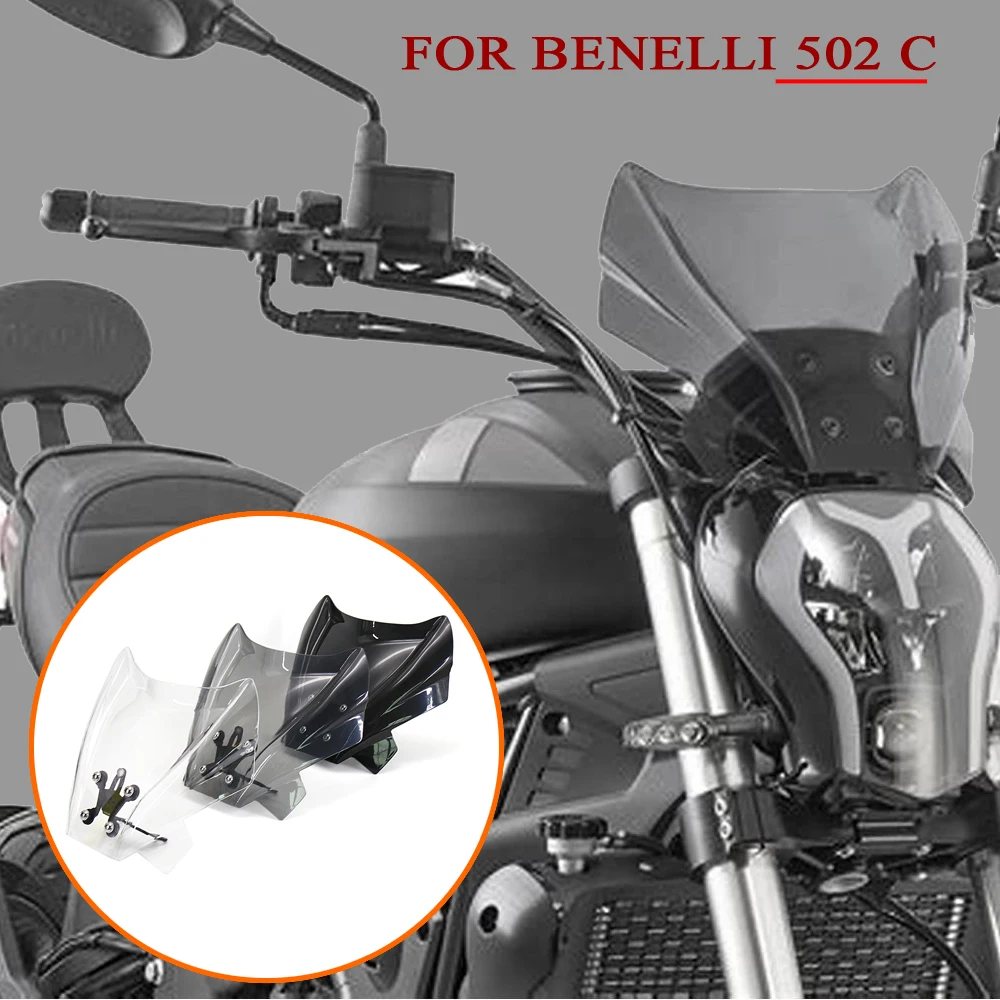 502c  NEW  502C Motorcycle High Quality Windshield WindScreen 3 colors Screen W/ Bracket Accessories 2019 - For Benelli 502 C