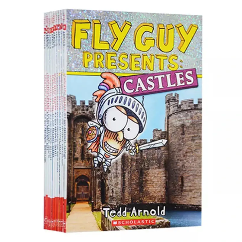 11 Books English Picture Book Fly Guy Presents  English Picture Storybook Interesting Children\'s English Learning Toys Libros