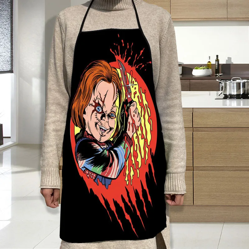 Chucky Apron Oxford Cloth Waterproof Men/Women Kitchen Apron Household Cleaning For Home And Kitchen Accessories