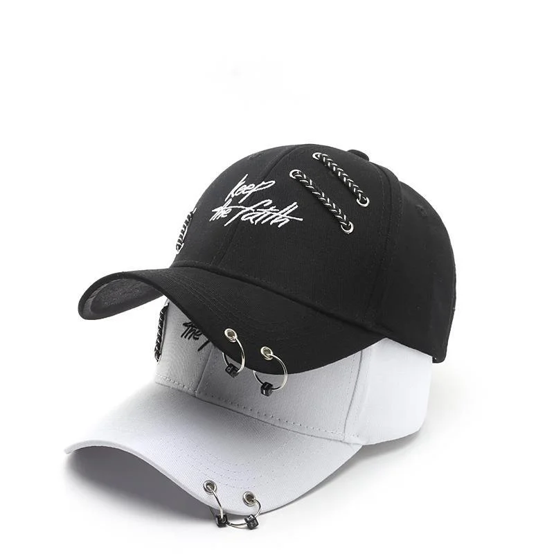 Keep The Faith Snapback Cap Man Woman Ring Chain Baseball Hat Cool Fahion Cycling Dancing Hat Cotton Sunhat 2021 New Cap