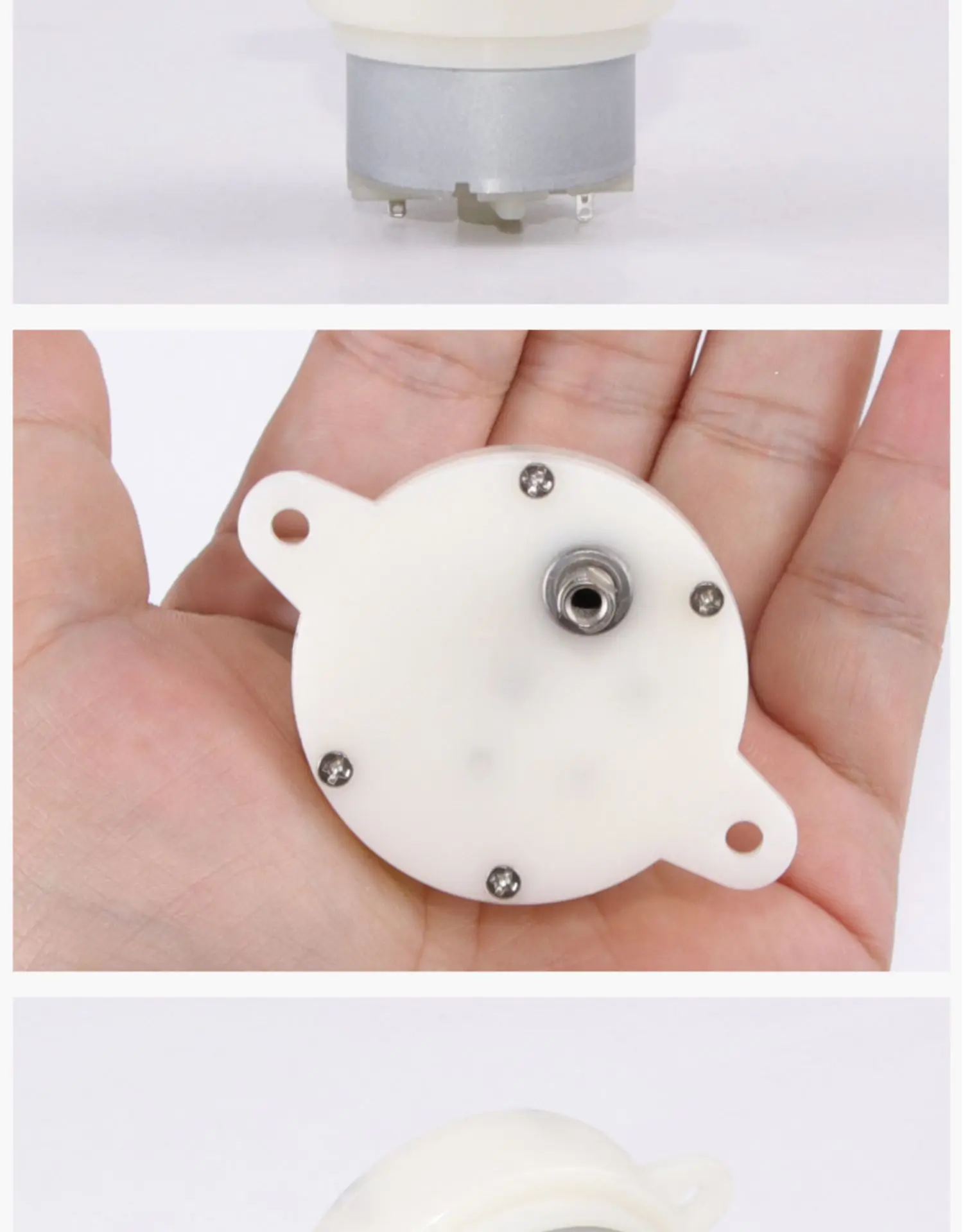 JS40 DC moteur à engrenages 12V 24V 10 tr/min muet en plastique Nylon engrenage Micro basse vitesse Mini électrique petit moteur moteur électrique à courant continu