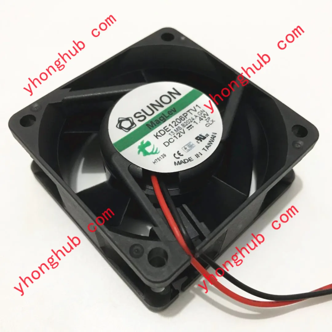 

SUNON KDE1206PTV1 13.MS DC 12V 1.4W 60x60x25mm Server Cooling Fan