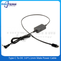 PD Type C to DC 3.0*1.1mm Male Cable for DC Coupler DR-E5 DR-E8 DR-E10 DR-E12 DR-E15 DR-E17