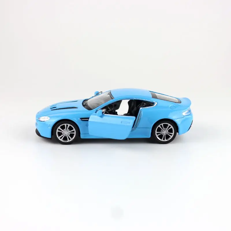 WELLY Toy Diecast Model 1:36 Scale Aston-Martin V12 Super Sport Pull Back Car Educational Collection Gift For Children