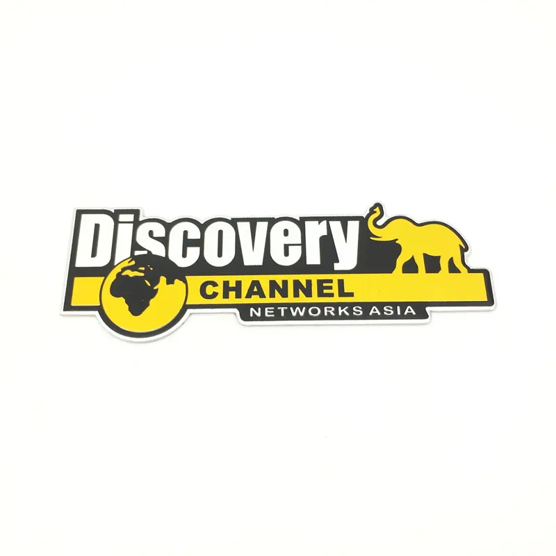 Car Styling 3D Aluminum Discovery Channel Networks Asia Emblem Badge Truck Car Body Side Accessories Car Sticker Decals