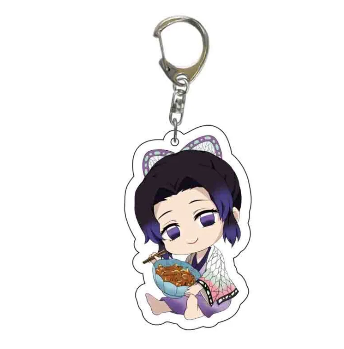 Anime Demon Slayer kamadotanjirou nezuko hashibirainosuke double sided cartoon acrylic key chain bag Pendant