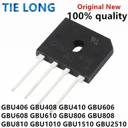 5pcs/lot GBU406 GBU408 GBU410 GBU606 GBU608 GBU610 GBU806 GBU808 GBU810 GBU1010 GBU1510 GBU2510 GBU3510 Bridge Rectifiers