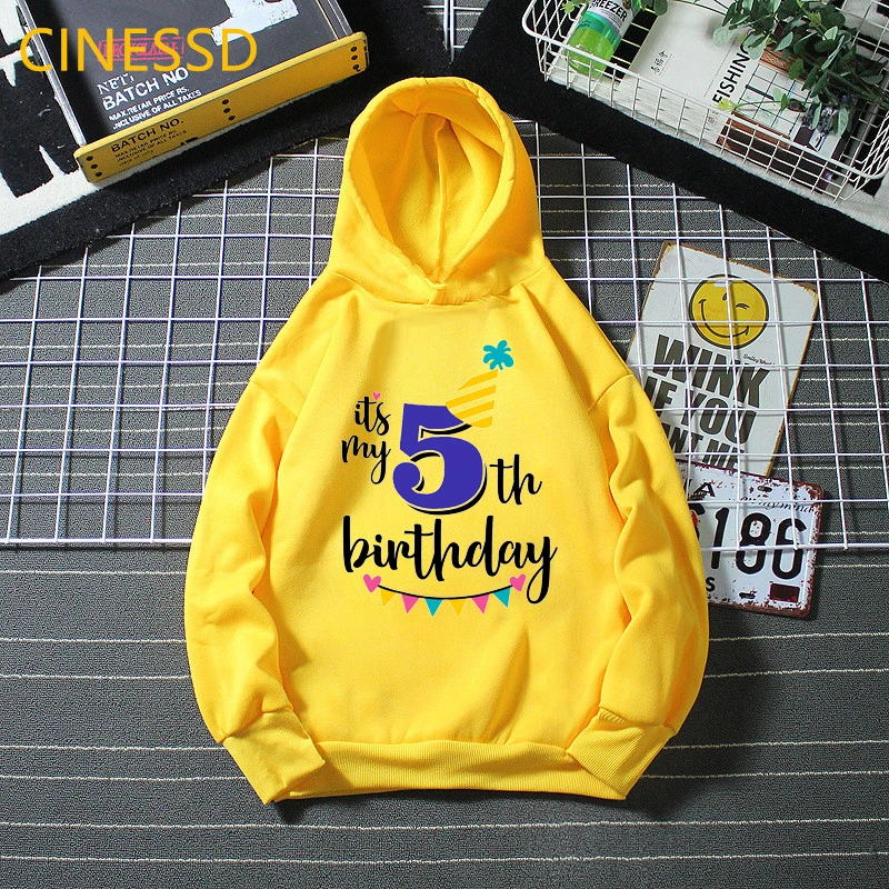 

Number 3-9 Print Sweatshirt Kids Boy Birthday Gift Clothes Winter Coat Long Sleeve Hoodie Children Graphic Tracksuit Plus Velve